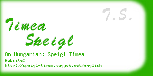 timea speigl business card